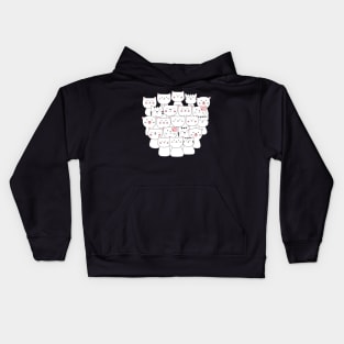 Cute Pile of Cats Kids Hoodie